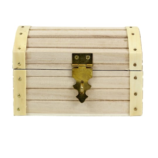 Artminds Wood Treasure Chest 5 12 X 3 43 X 3 54